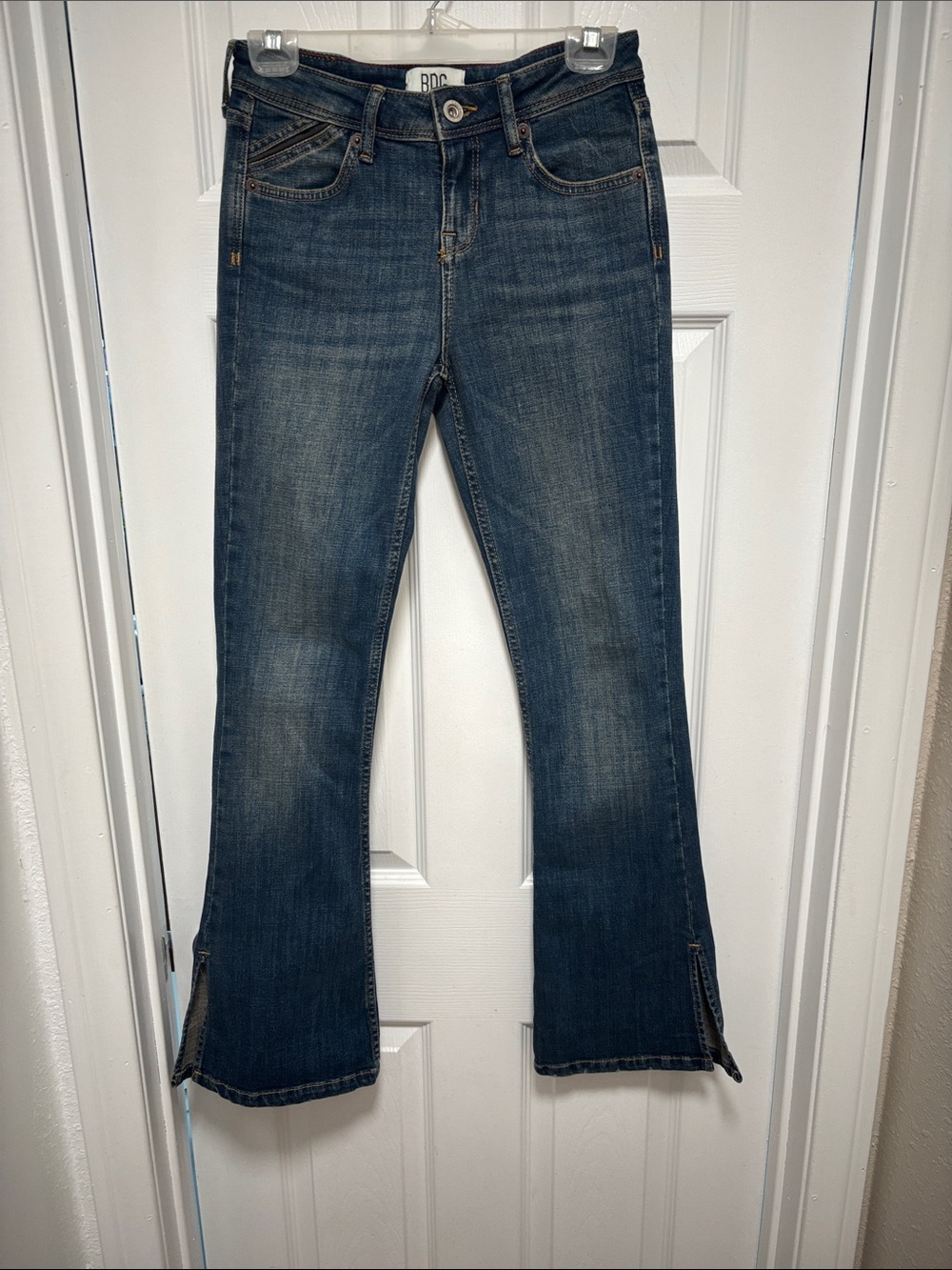 BDG Women's Medium Blue Flared Jeans with Side Slits
